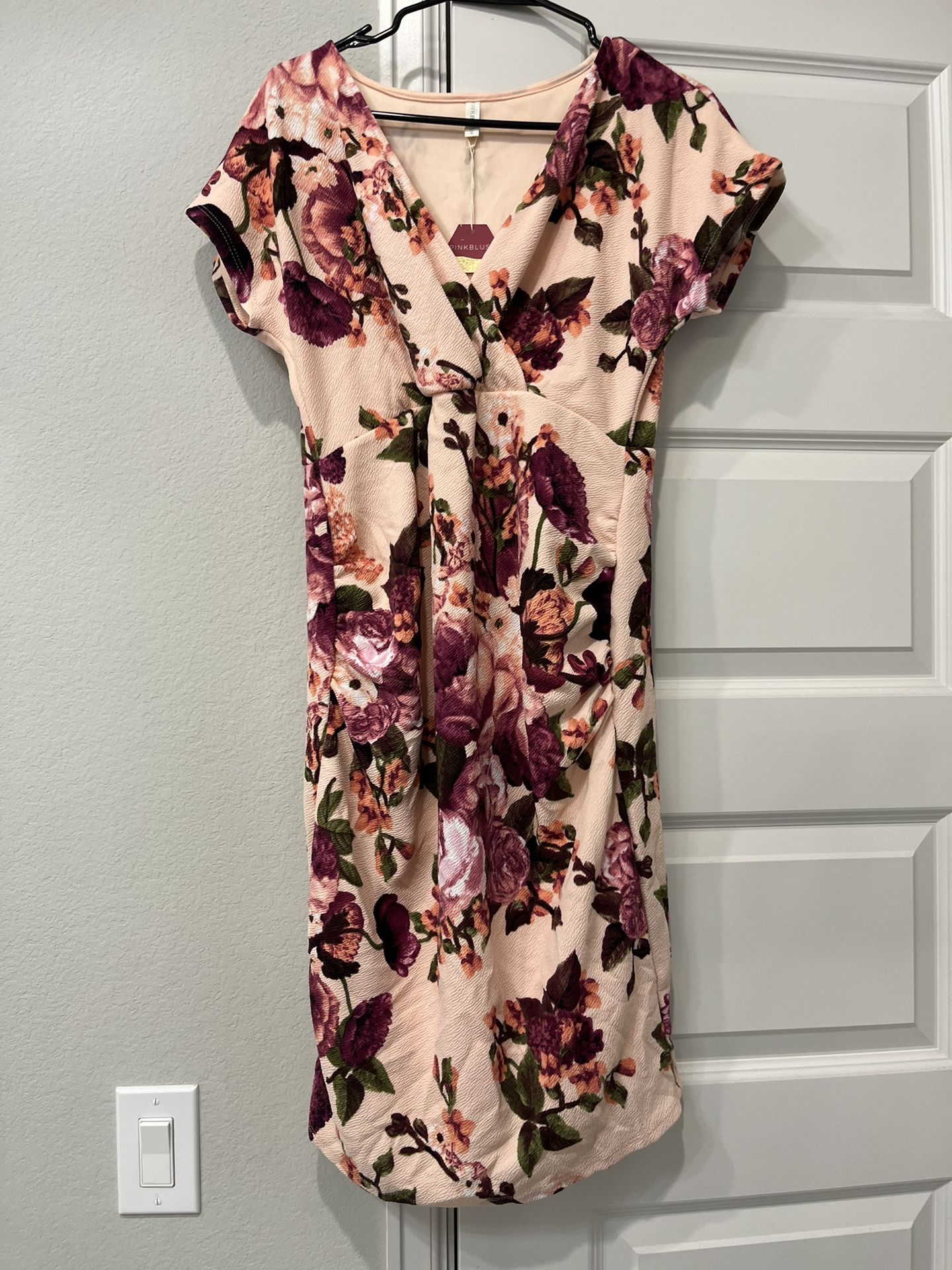 Pink Blush Maternity Dress