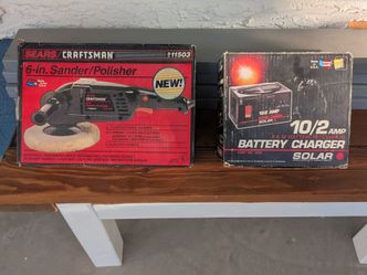 Battery charger and sander/polisher