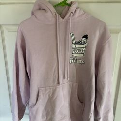 Little Puffy Michelle Choi Cup Noodle Pink Pullover Hoodie - Small