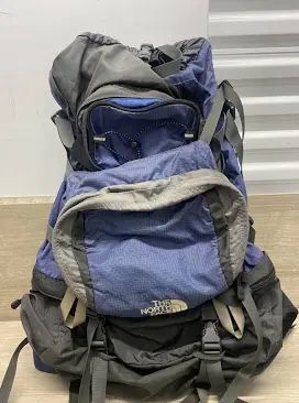The North Face Crestone 75 Hiking Backpack Camping Blue Size Large
