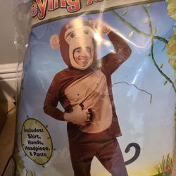 Curious George Halloween costume and T shirt M/L