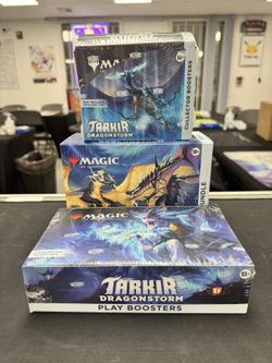 Magic The Gathering Tarkir Dragonstorm Collector Play Booster Bundle Commander Deck