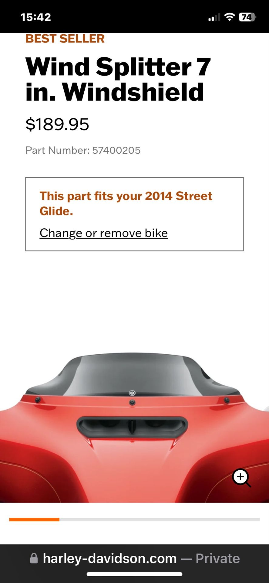 Harley Street Glide Windshield