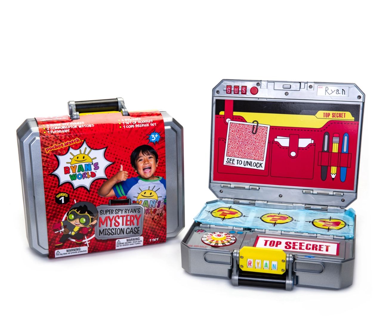 Ryan’s World Secret Agent Mission Case - Excellent Condition