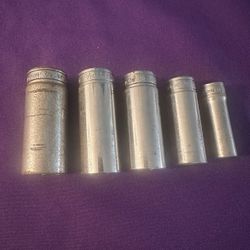 Snap On 3/8” Drive SAE Deep Sockets SFS 7/8 13/16 3/4 5/8 7/16 