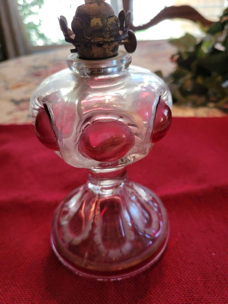 Miniature Vintage Oil Lamp 