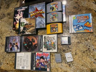Vintage PlayStation N64 GameBoy and PC Games