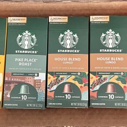 Starbucks by Nespresso Original Line Mild Variety Pack Coffee, 50-count Espresso Pods