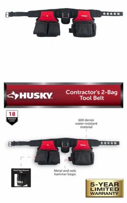 Contractors 2-Bag Tool Belt