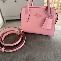 Pink Coach Andrea Mini Carryall