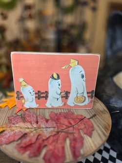 Farmhouse Halloween wood sign
