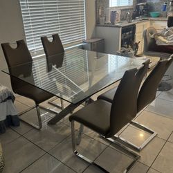 Dining Table And Four Chairs For Sale