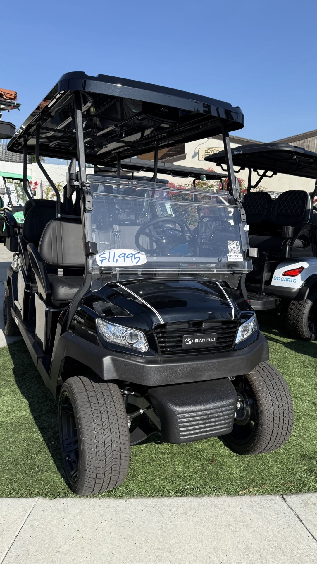 2025/ 6-Passenger Street Legal Golf Cart Bintelli Beyond LITE 48-Volt Lithium