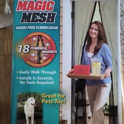 New In Package Magic Mesh Closable Curtain