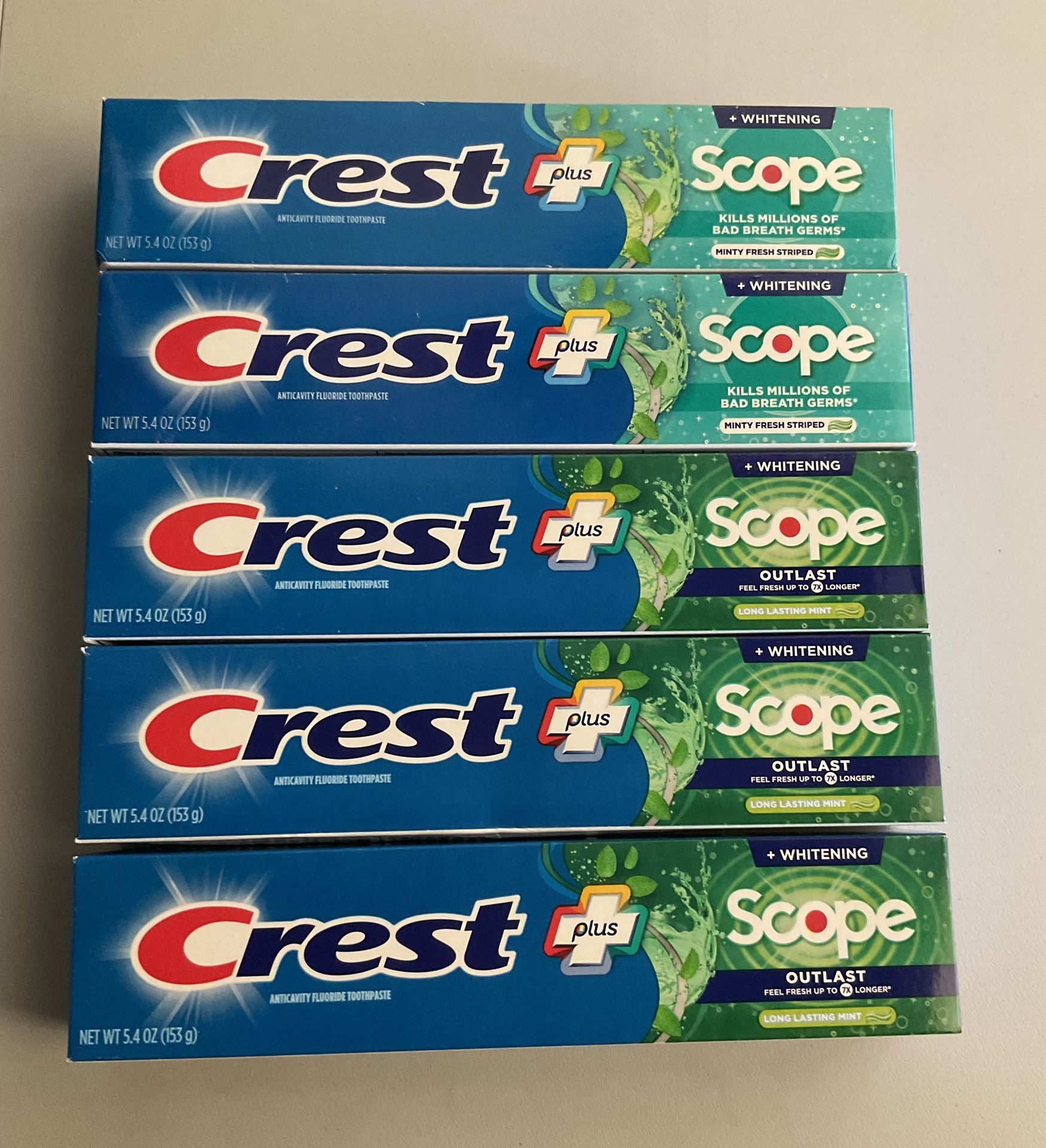 Crest Toothpaste $2.50
