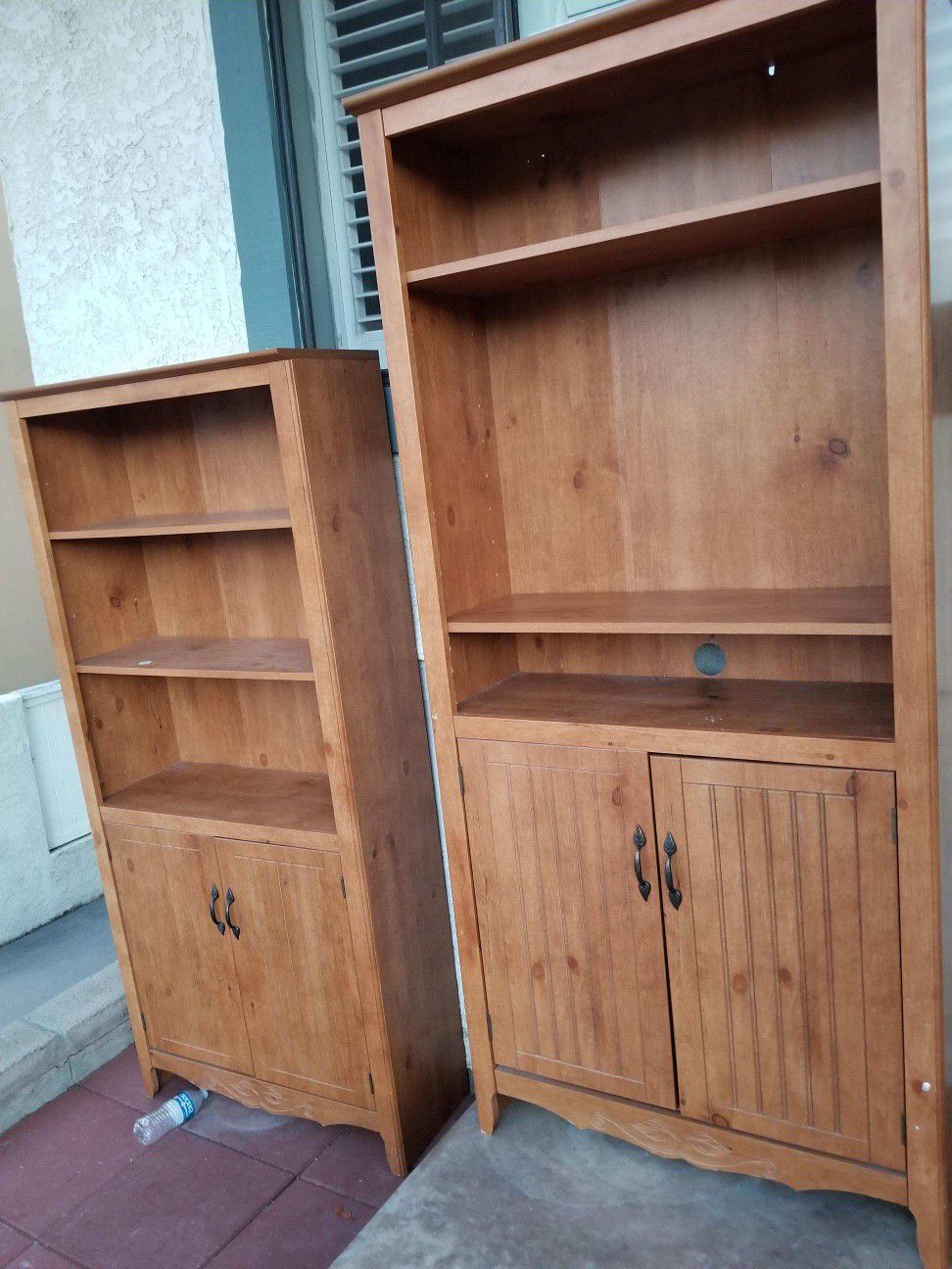 2 Tall cabinets