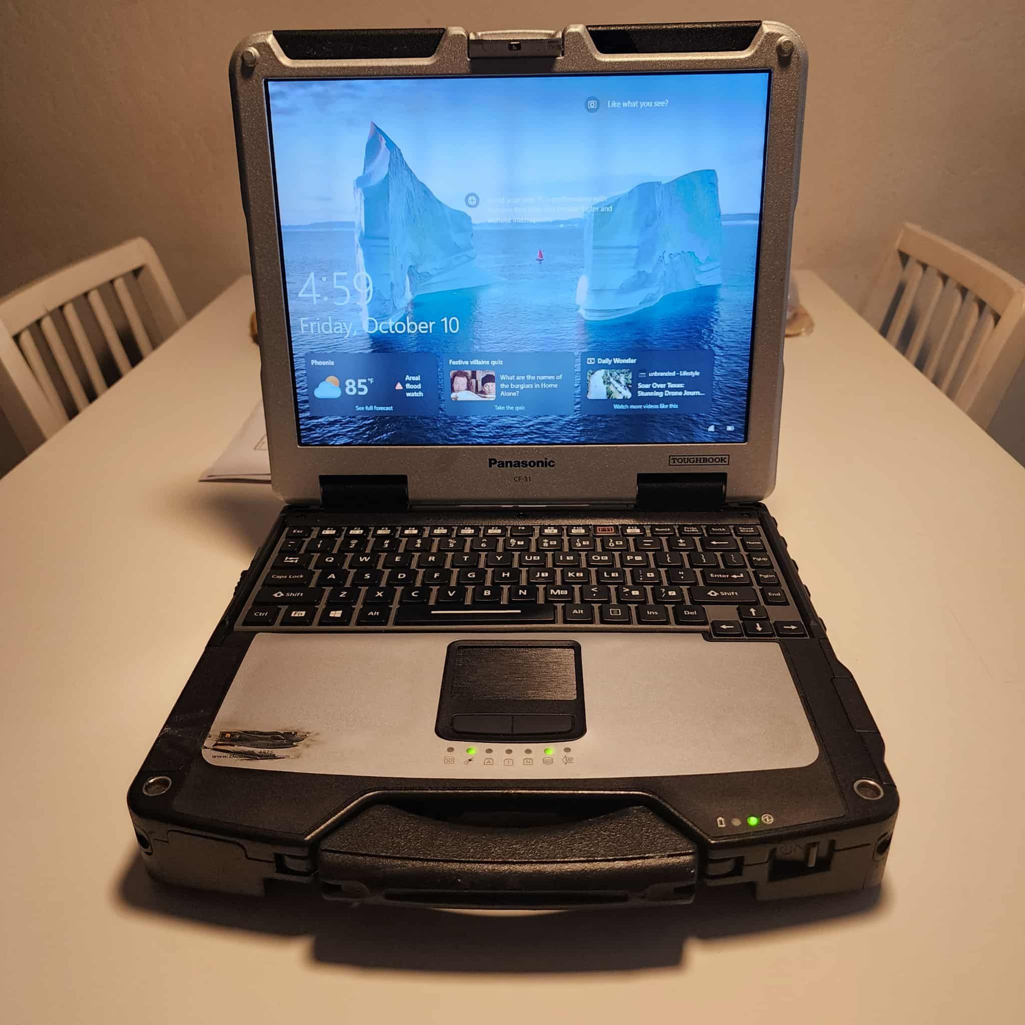 Toughbook laptop CF-31 MK5, 13.1"  Intel Core i5 5th Gen  Windows 10 Pro. Microsoft office installed.  8GB RAM  120GB SSD  ** NO TRADES ** cord is inc