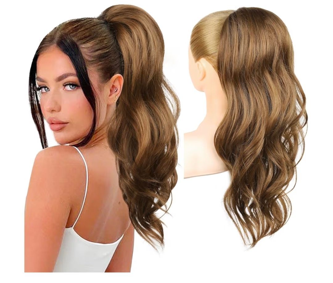 Long Wavy Layered Pony Tails Hair Extensions 22inch