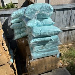 Pallets Of Replacement Patio Furniture, Cushions, Brand New Blue For The Patio Furniture Cushions