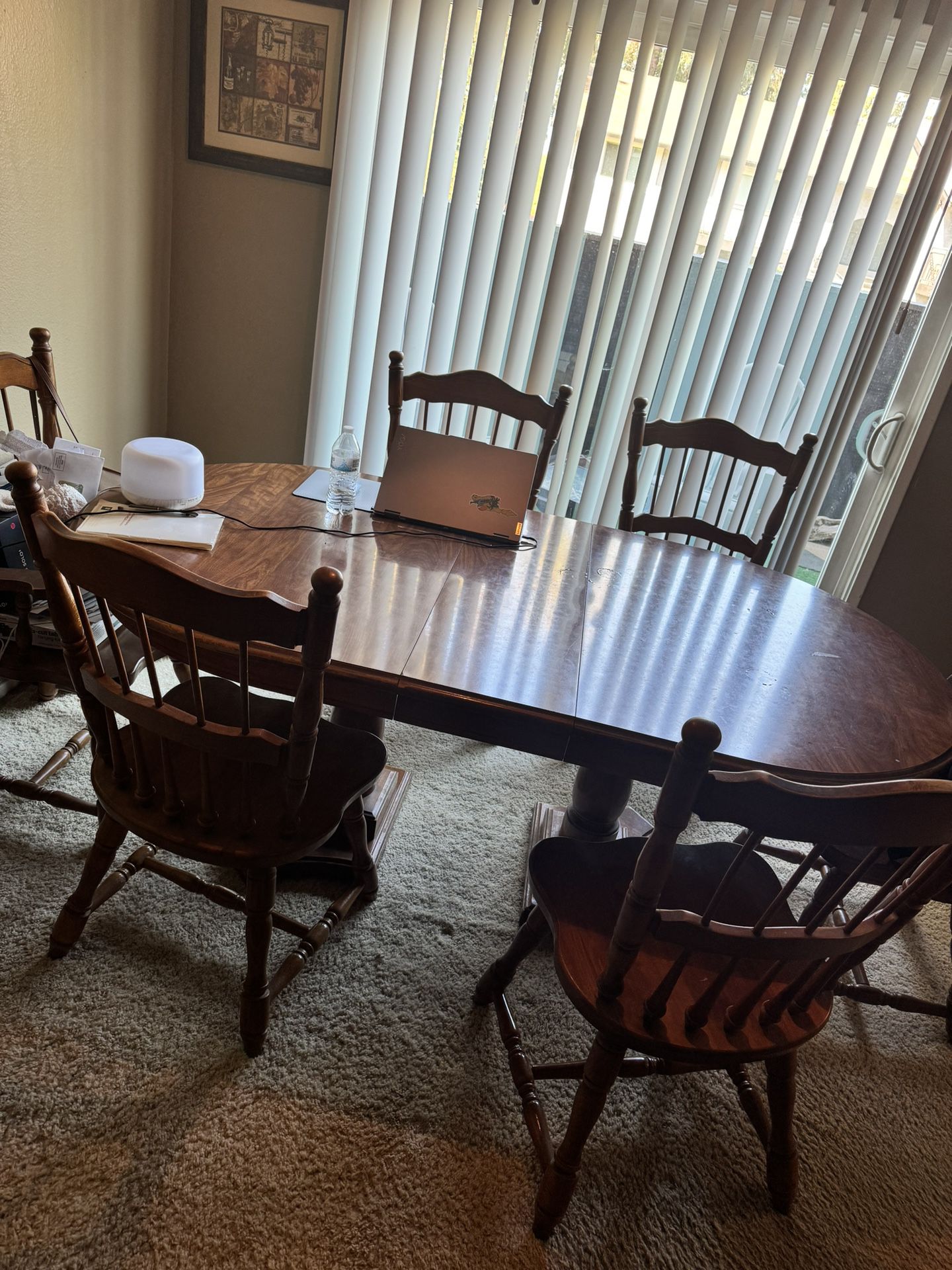Kitchen Table And 6 Chairs  Real Wood