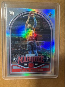Jalen Brunson Marquee Rookie holo