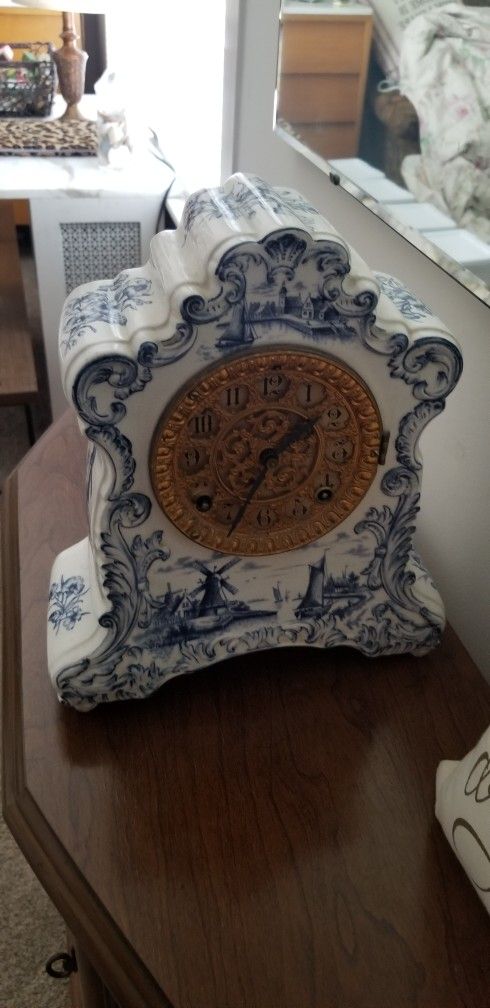 1880s Tioga Porcelain Clock - Must Sell