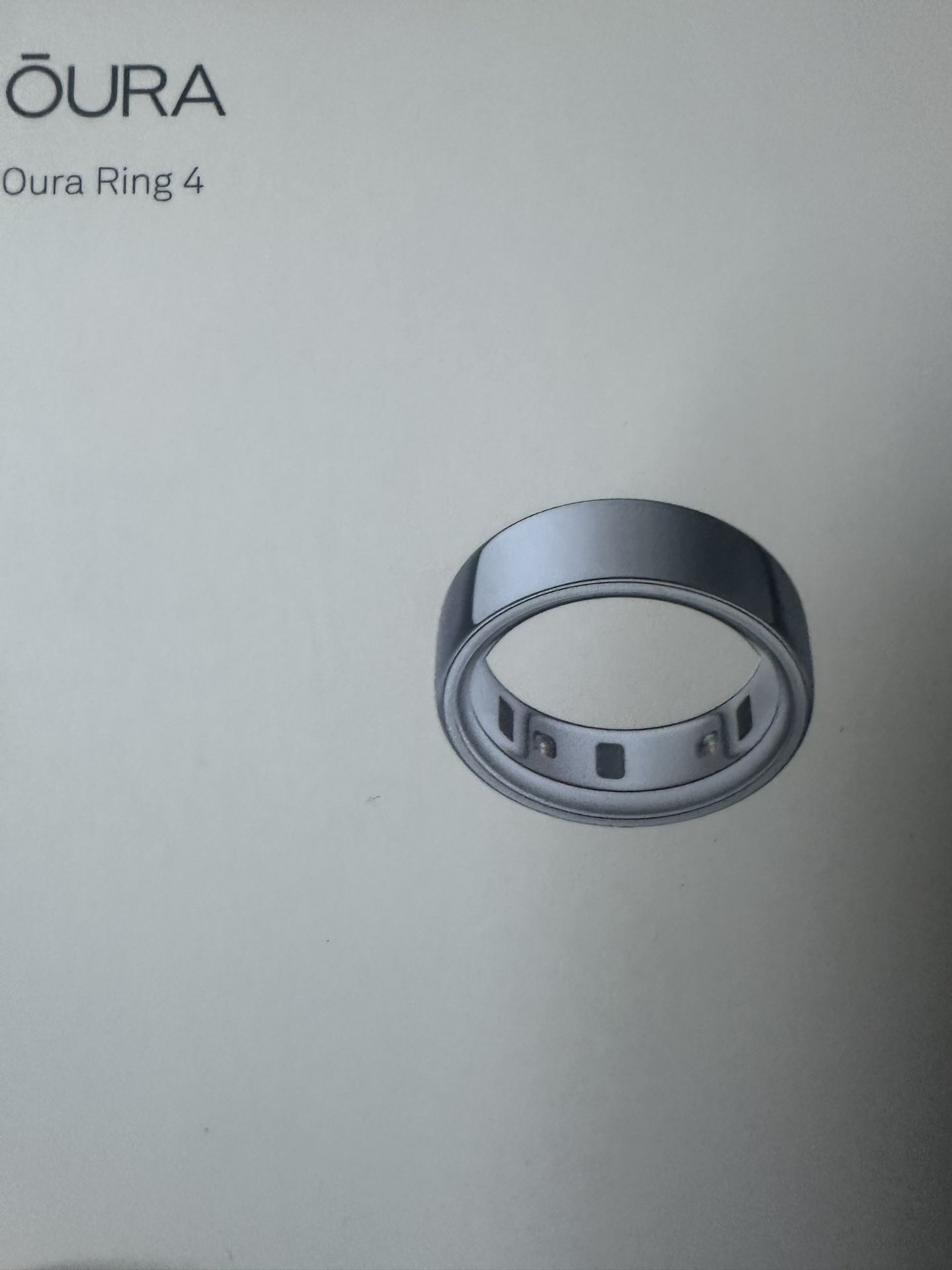 Oura Ring 4 Silver Brand New Unopened $375
