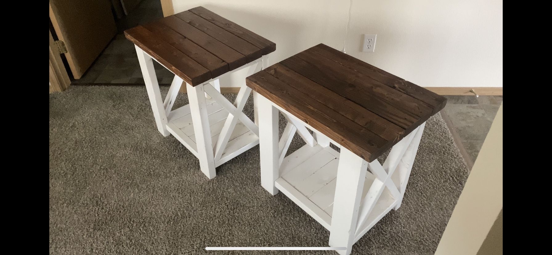 Chunky Farm house Side Tables