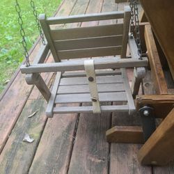 Antique Children's Wood Swing