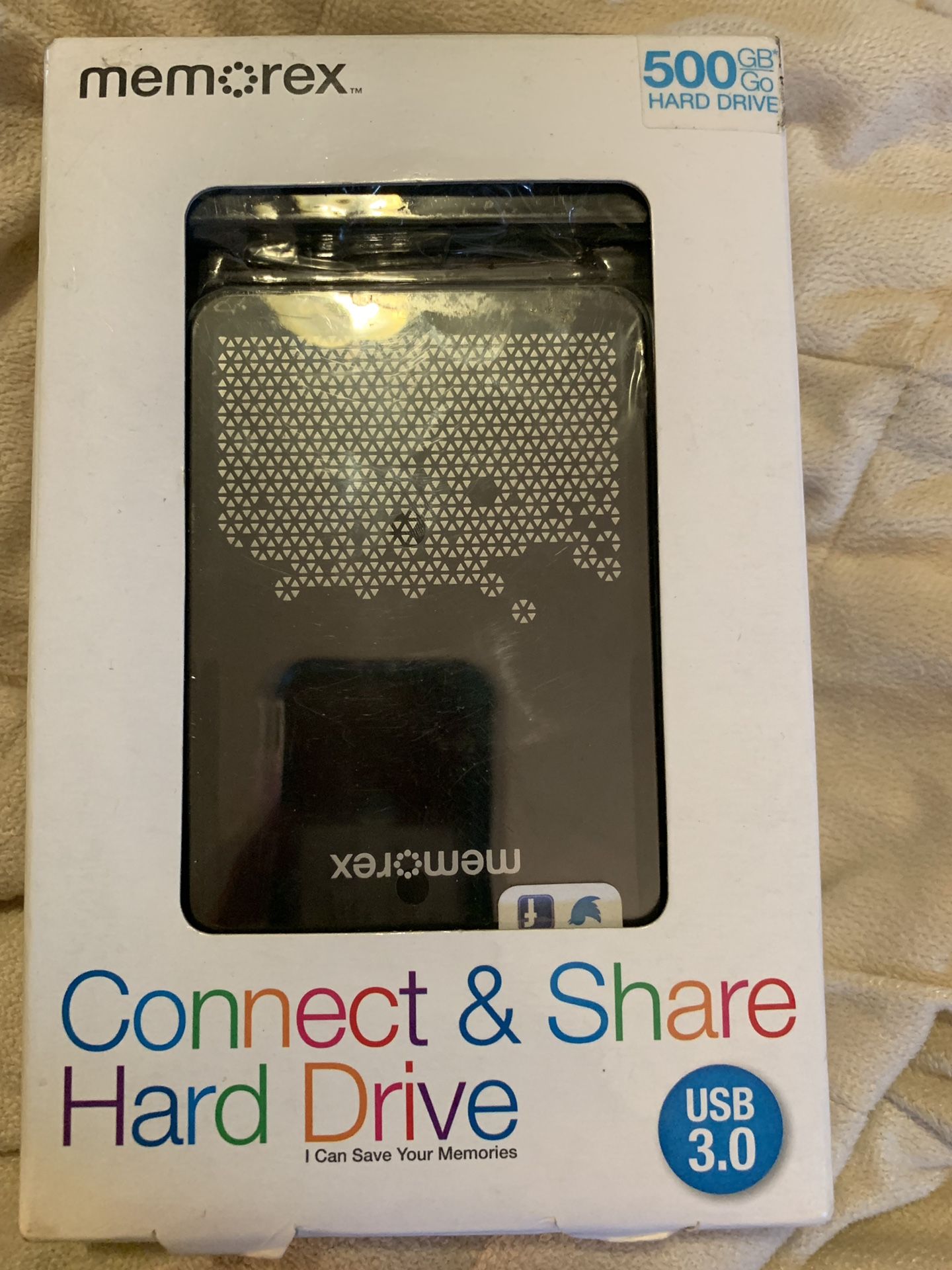 New Memorex connect and share hard drive