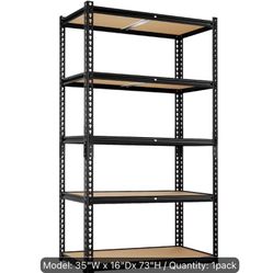 72H Heavy Duty Metal Storage Shelf