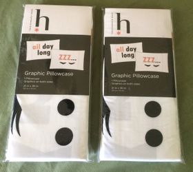 Set of 2 All Day Long zzz... Pillowcases Pillow Cases NEW in SEALED Packages!