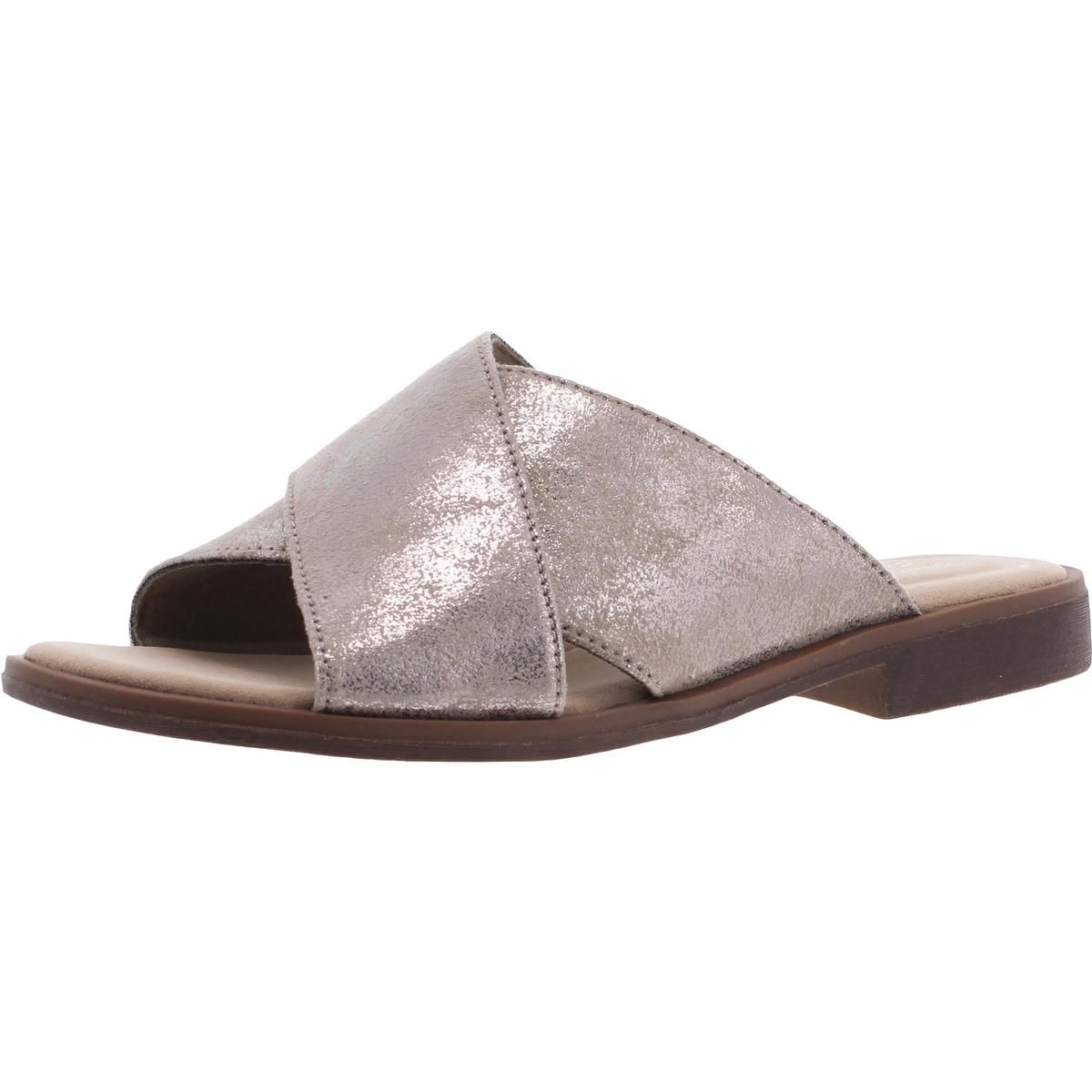 Clarks Womens Slide Sandals Metallic Size 8 Medium (B,M)