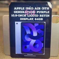 Purple iPad Air (5th Generation) w/Accessories OBO