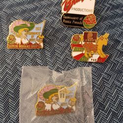 Vintage Tournament Of Roses Pin Lot Of 4