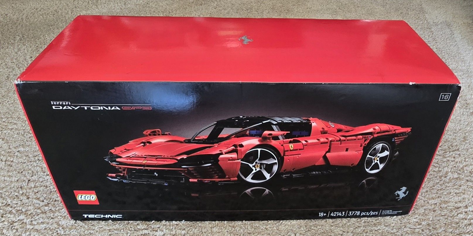 Lego Technic 42143 Ferrari Daytona SP3 1/8 Scale New! (see description)