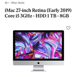 iMac Computer (early 2019)