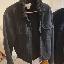 Black Fur Lined Jacket
