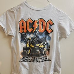 AC/DC for those about to rock t shirt kids small