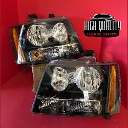 Chevy Tahoe 2007. 2014 headlights.
