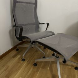 Herman Miller Setu Lounge Chair And Ottoman