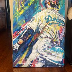 Mookie Betts Painting By Gustavo Vasquez