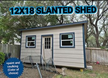 12x18 Slanted style shed Office / tiny storage shell