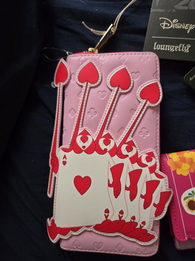 Luggage fly alice and wonderland queen of spades wallet
