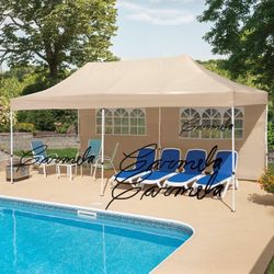 10x20 Pop up  Canopy with sidewalls Commercial  Tent UPF 50+ All Weather Waterproof Outdoor Wedding Party Tents Canopy Gazebo