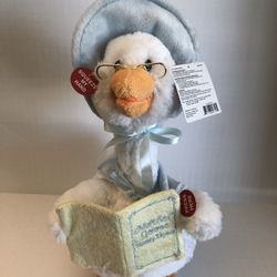 Talking Mother Goose Plush 16" Reads 5 Nursery Rhymes for Bedtime, Tested