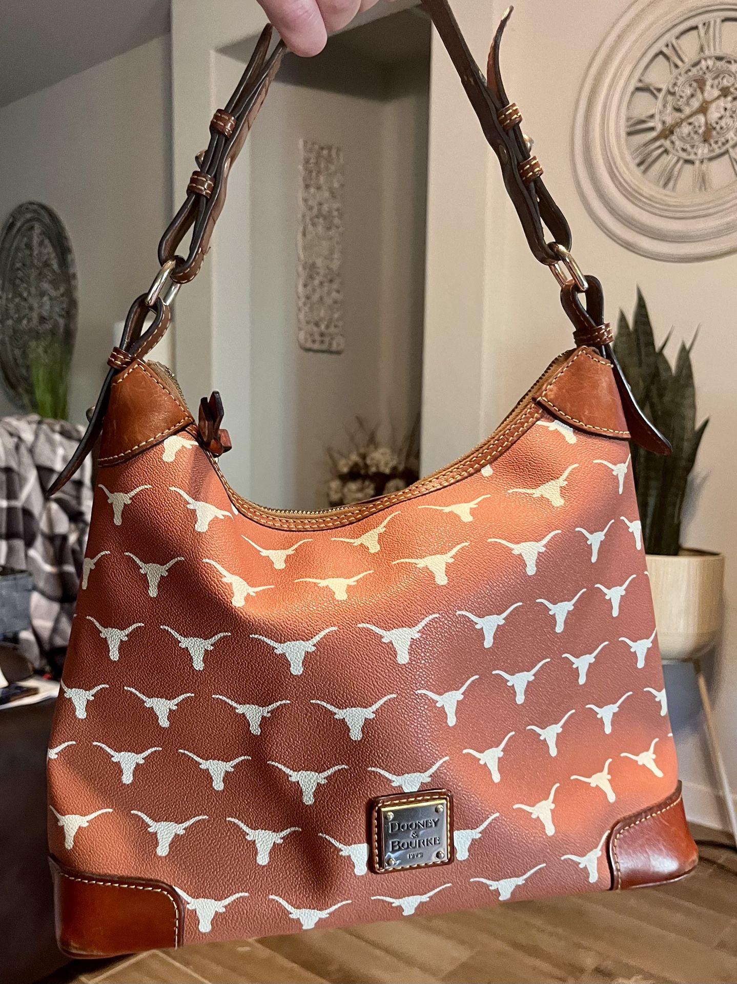 Texas Longhorn Handbag Leather Purse