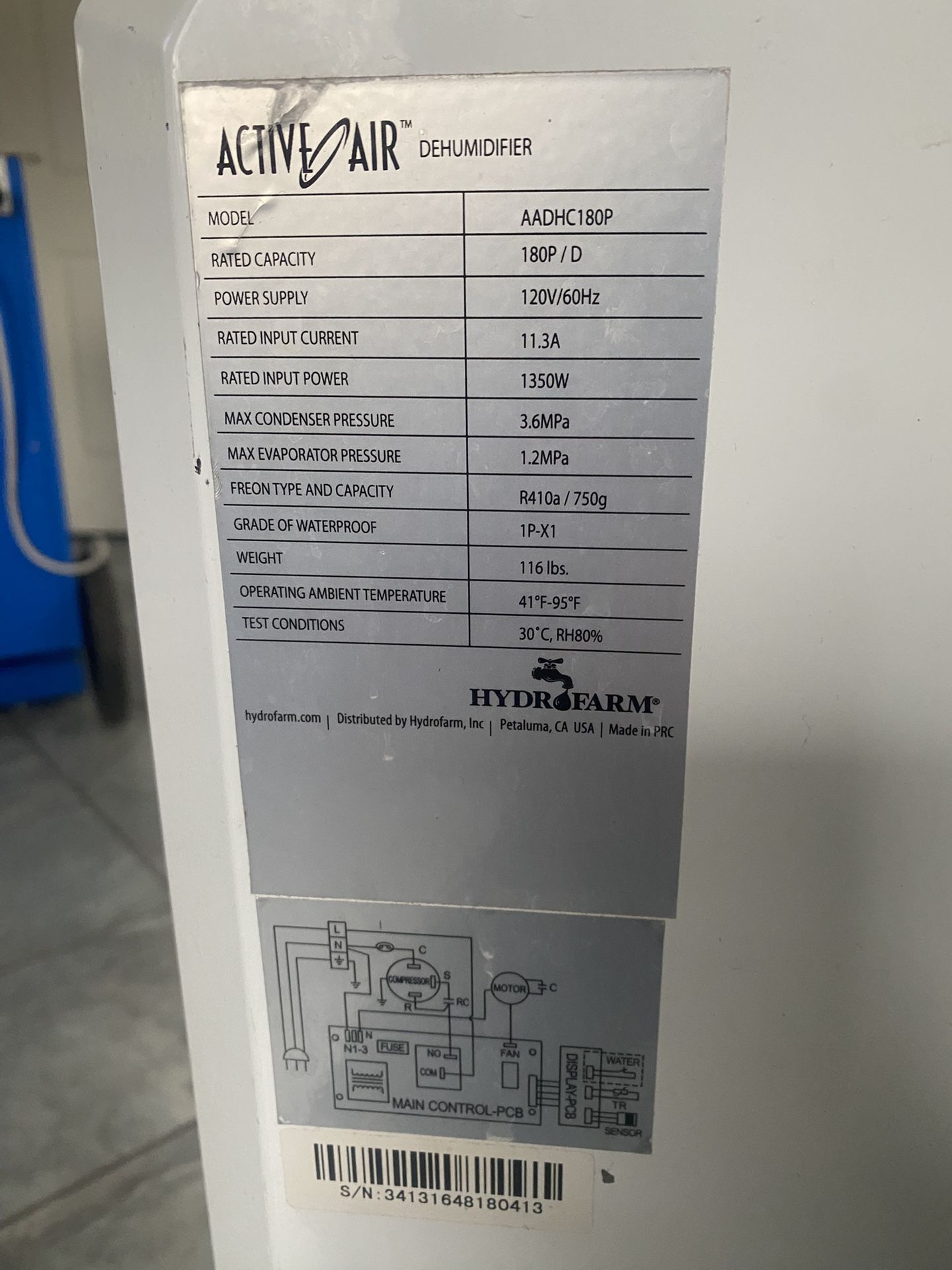 Active Air Dehumidifier 