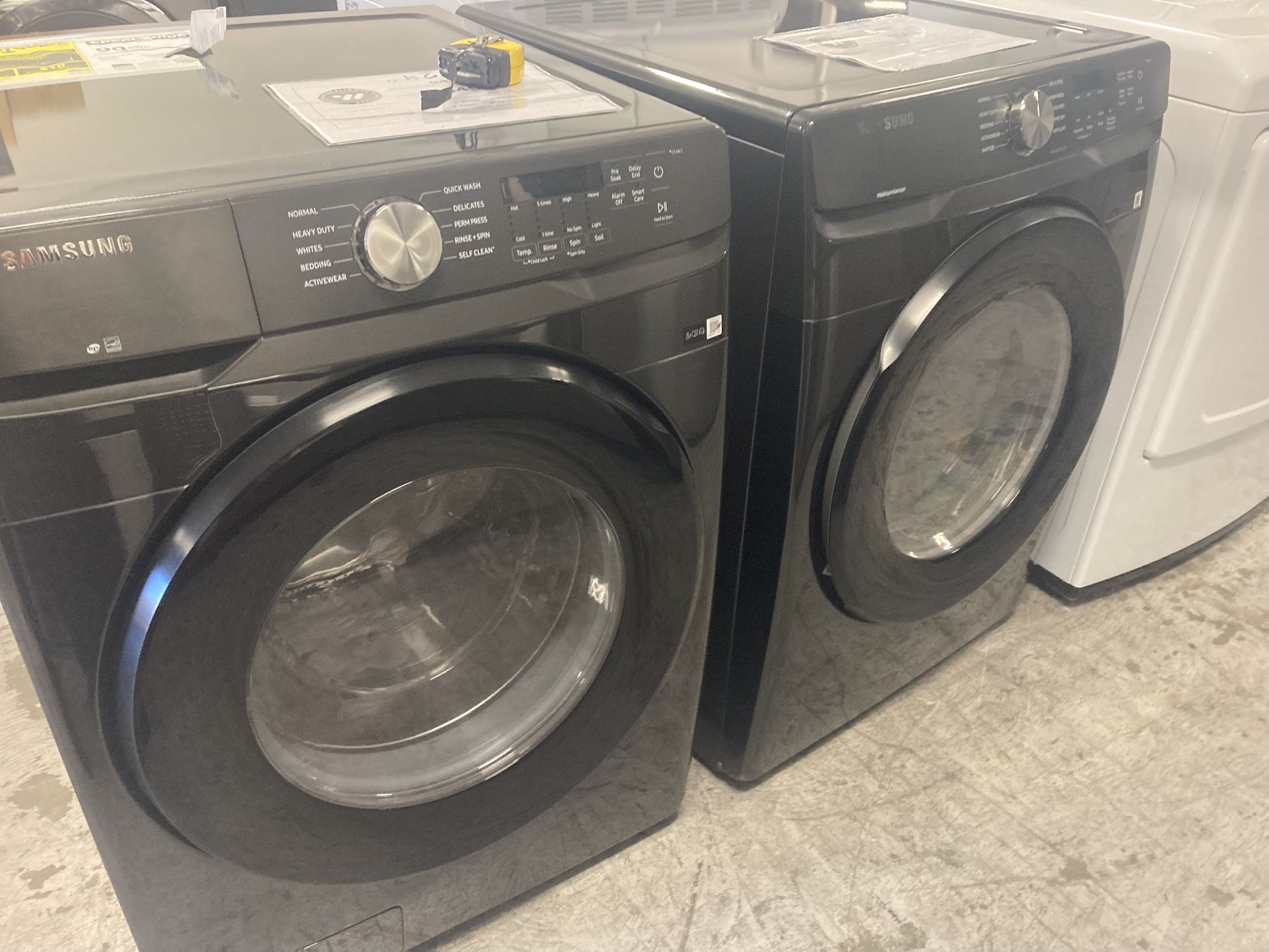 Samsung Washer And Dryer Set Black Stackable 