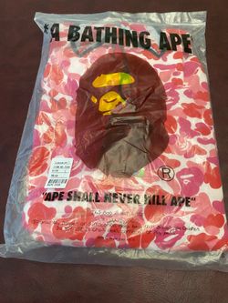 Bape Pink Camouflage Shark Hoodie